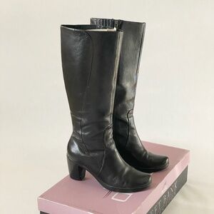 Dansko Tyra Knee High Leather Boots Black EU 39 US 8.5-9 Tall Boot